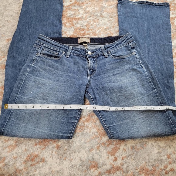 Paige Canyon Boot Light Wash Jeans Slight Flare - Size 28 - Picture 6 of 12